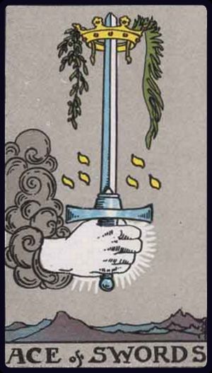 Carta del tarot As de Espadas