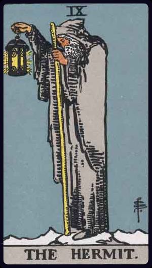 Carta del tarot El Ermitaño