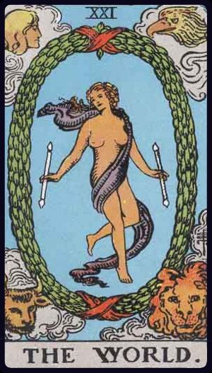 Carta del tarot El Mundo