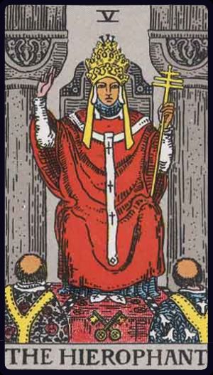 Carta del tarot El Sumo Sacerdote