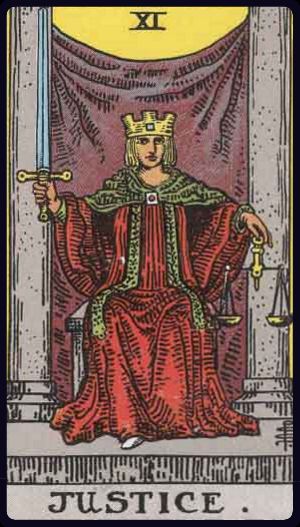 Carta del tarot La Justicia