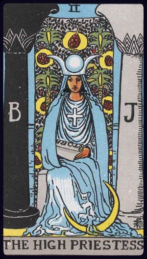 Carta del tarot La Sacerdotisa