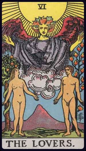 Carta del tarot Los Enamorados