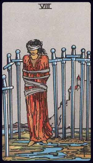 Carta del tarot Ocho de Espadas