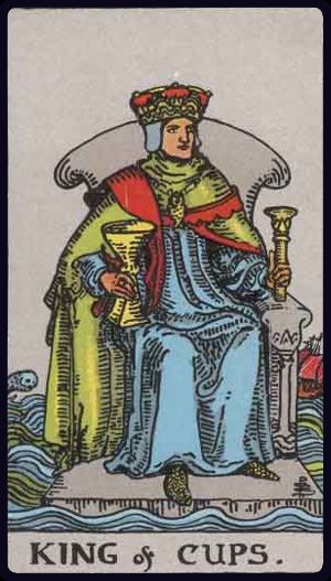 Carta del tarot Rey de Copas