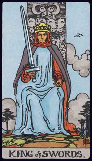 Carta del tarot Rey de Espadas
