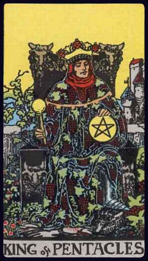 Carta del tarot Rey de Oros