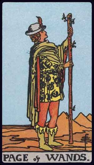 Carta del tarot Sota de Bastos
